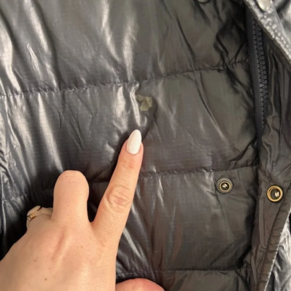 Vintage J. Crew Outwear New York Down Puffer Collared Jacket - small